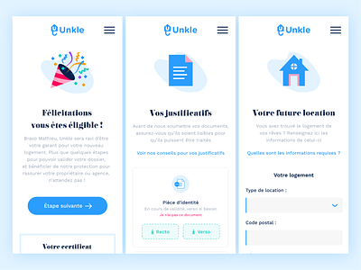 Unkle mobile layout