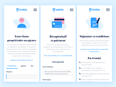 Unkle mobile layout