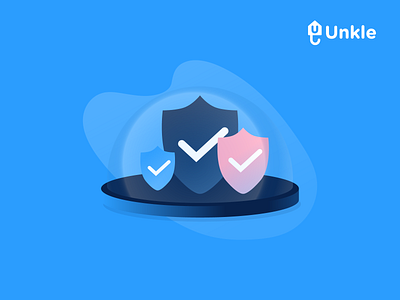 Unkle website protection illustration branding design guarantor house housing icon icons illustration illustrator insurtech landing page landlord product design proptech rent renter secure unkle vector website