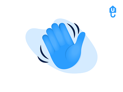 Waving hand illustration emoji guarantor icon icons illustration insurtech landlord proptech renter unkle vector waving waving hand