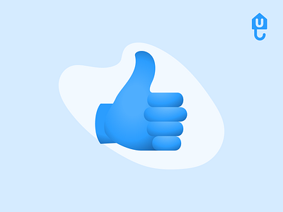 Thumbs up illustration guarantor icon icons illustration insurtech landlord proptech rent renter thumb thumbs up unkle up vector