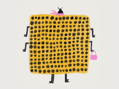 Power Spots hand drawn illustration minimal naive