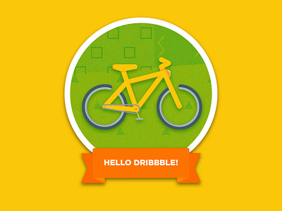 Bike Badge badge bike flat icon illustration prize