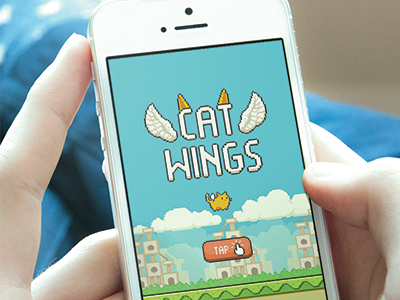 Cat Wings cats flappy game mobile game unity videogame