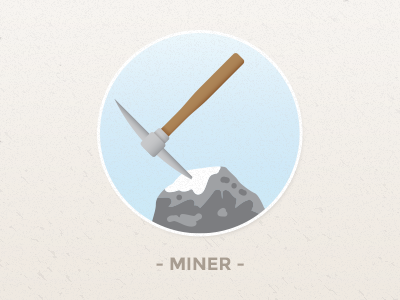 Miner illustration miner mining