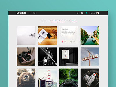 Looksie Site Design creative looksie portfolio web design