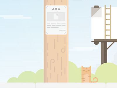 404 Page 404 cat city design doge error illustration