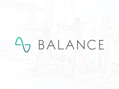 Balance Logo app calories exercise fitness health logo mobile tracker
