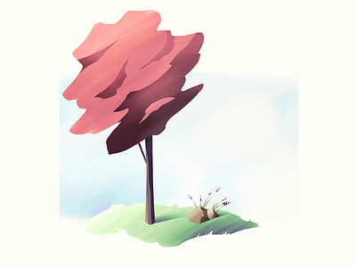 #1 Cherry Blossom Tree illustration nature tree