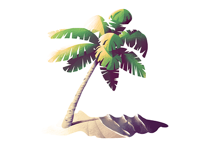 #4 Palm Tree beach illustration tree