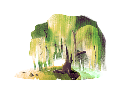 #7 Willow Tree illustration natue tree