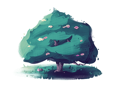 #10 Magnolia Tree illustration nature tree