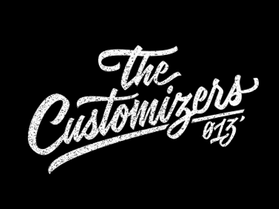 The Customizers 2013 lettering logo typography