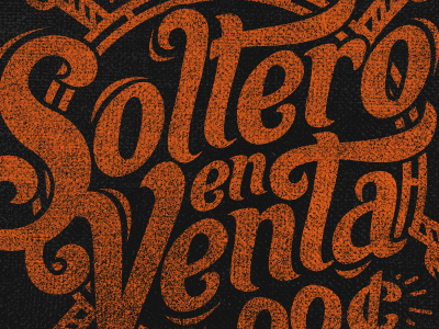 Soltero en Venta funny lettering typography