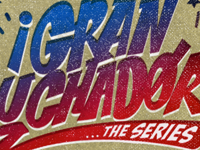 Gran Luchador The Series lettering logo lucha libre mexico texture