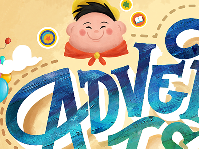 Adventure is out there adventure character icon type up