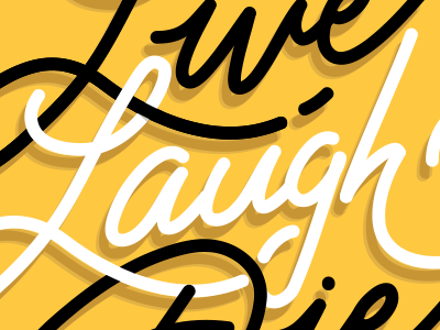 Laugh :D brush laugh lettering live soft