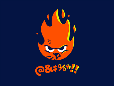 Fire walk with me character fire flame snapchar sticker