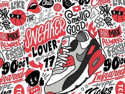 Sneaker Pattern by Alvaro Chan on Dribbble
