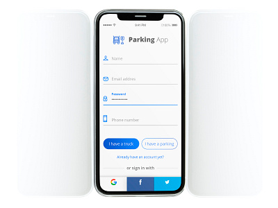 Parking app - Daily UI #6 dailyui ui ux