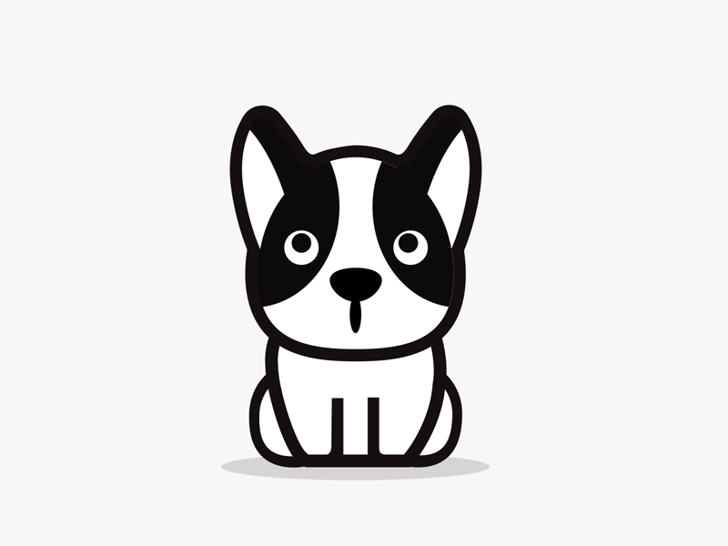 My French Bulldog Kylie adobe after effect aftereffects animated animated gif animation animation 2d bulldog dog gif motion motion design vector