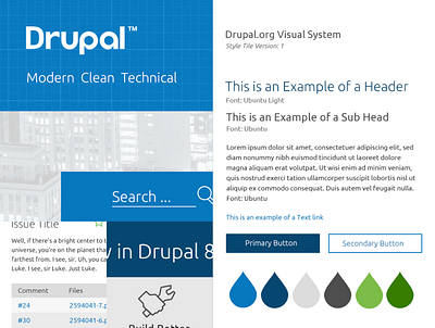 Drupal.org Style Tile branding design drupal