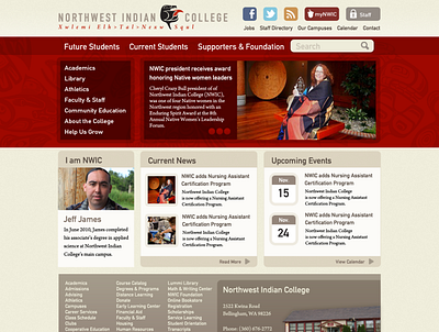 Northwest Indian College - 2010 branding page design