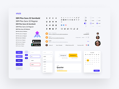 UNICS Design System bitcoin btc business clean ui components crypto exchange crypto wallet cryptocurrency finance library market styleguide token trading transaction ui ui kit ux wallets