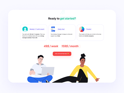 Deva — Personal Health & Wellbeing Service branding burnout consultation habits health illustration landing lifestyle mental health personal coach prices psychology service subscription tariff plan training trial subscription ui ux wellbeing