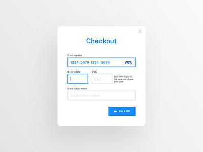 Daily UI — Checkout checkout concept credit card daily ui ecommerce payment pop up shopping ui ux