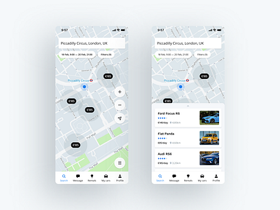 Car Sharing Mobile App