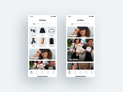Online Store Concept accessory app catalog categories clothes concept fashion ios mobile app shop shopping app store ui ux