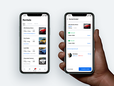 Alfred — Carsharing Mobile App active rental app car car list car sharing ios leasing mobile app owner rent rental card request share transport ui ux