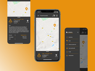 Redesign e-remiza app for firemen app design figma fireman interface mobile ui uiux ux