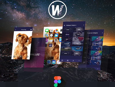 WALLEC WALLPAPER APP graphic design ui