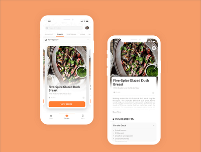 Recipe app app design recipe ui