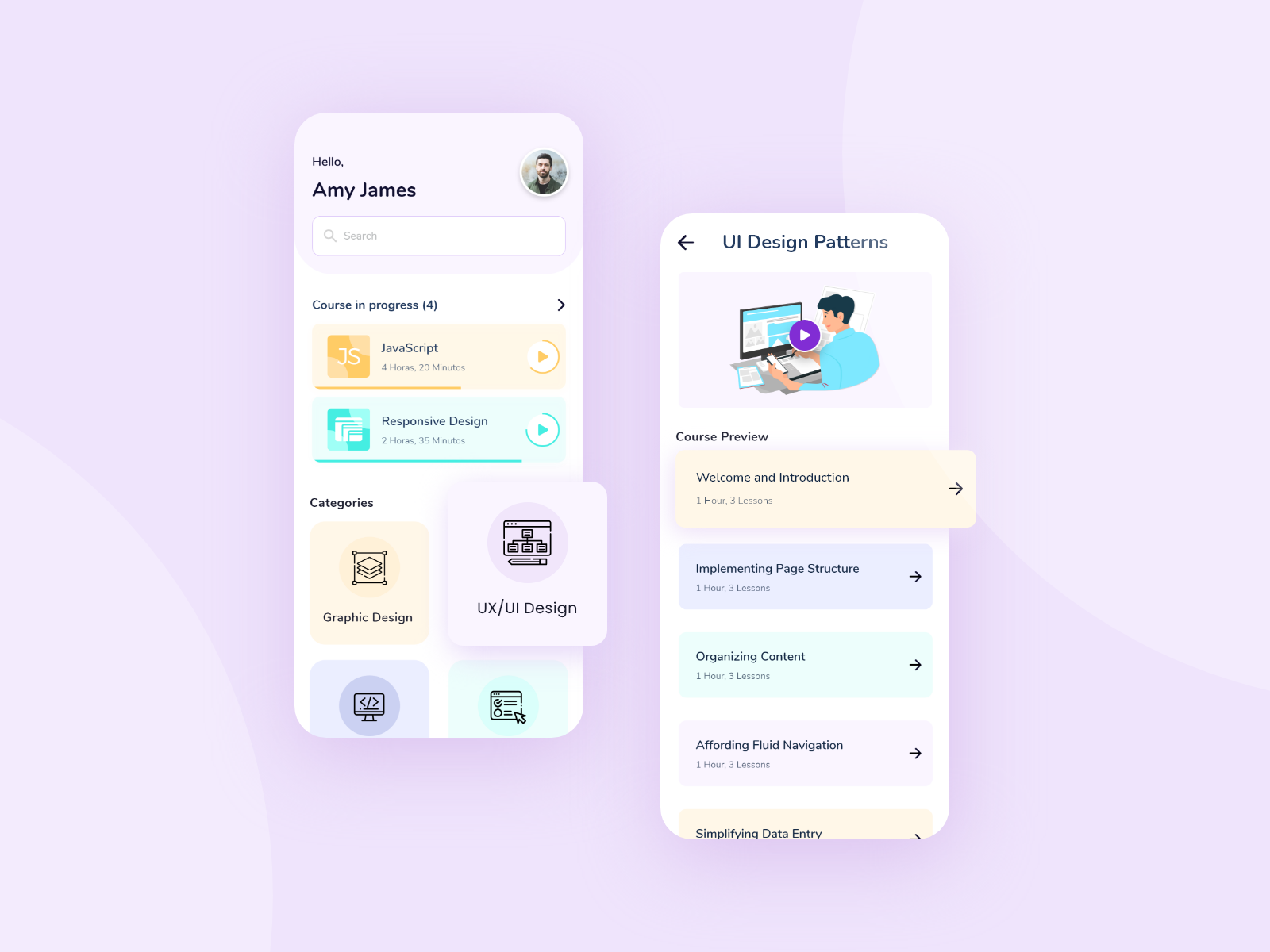 Online Course Learning Application by Tamanna Rathi on Dribbble