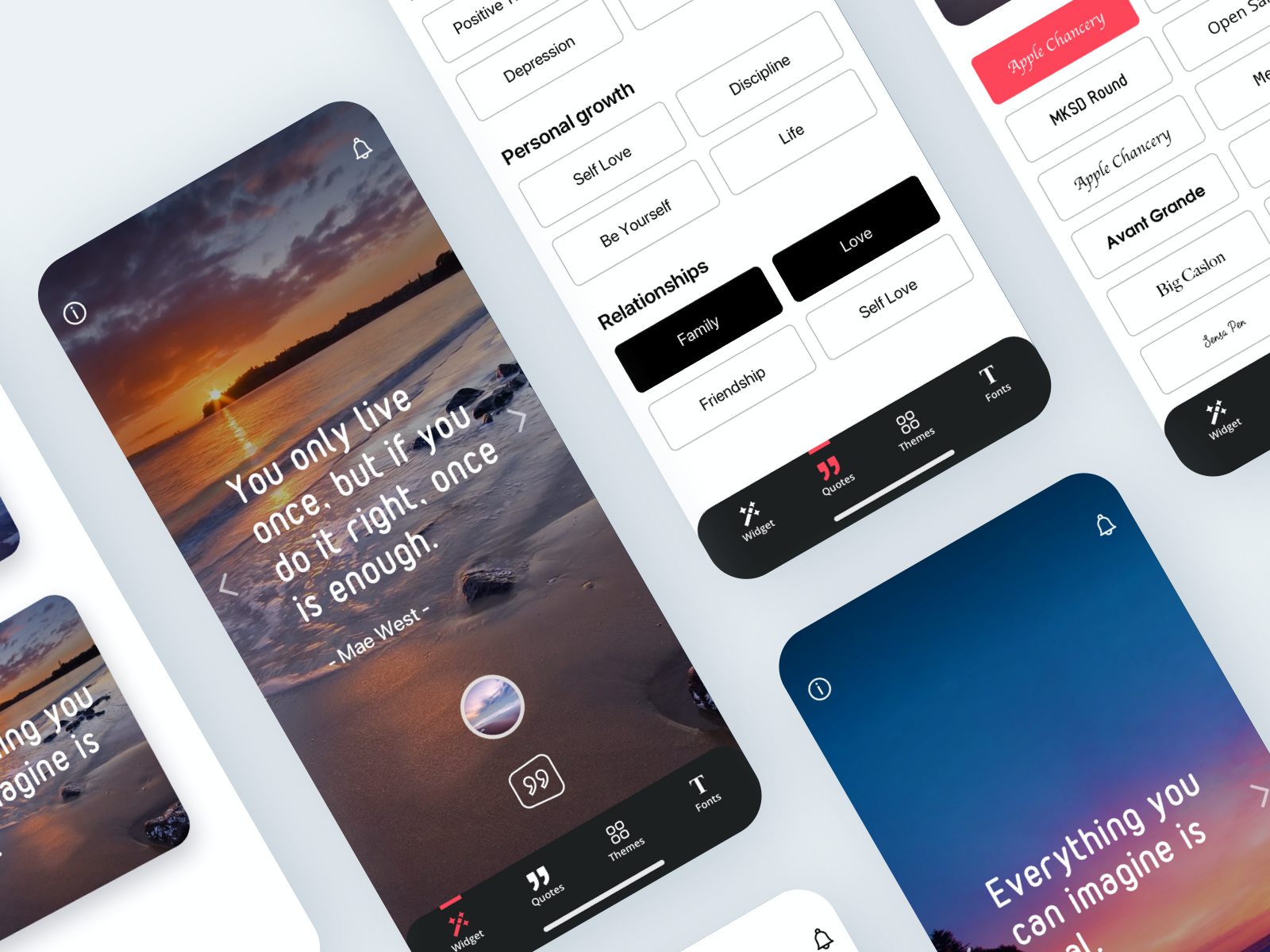 Widget mobile app by Irina Arbuzova on Dribbble