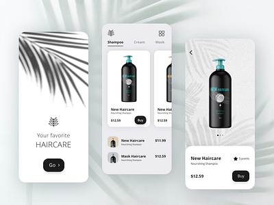 Online shop clean design hair mobile shop shopping shopping app style styles ui ux