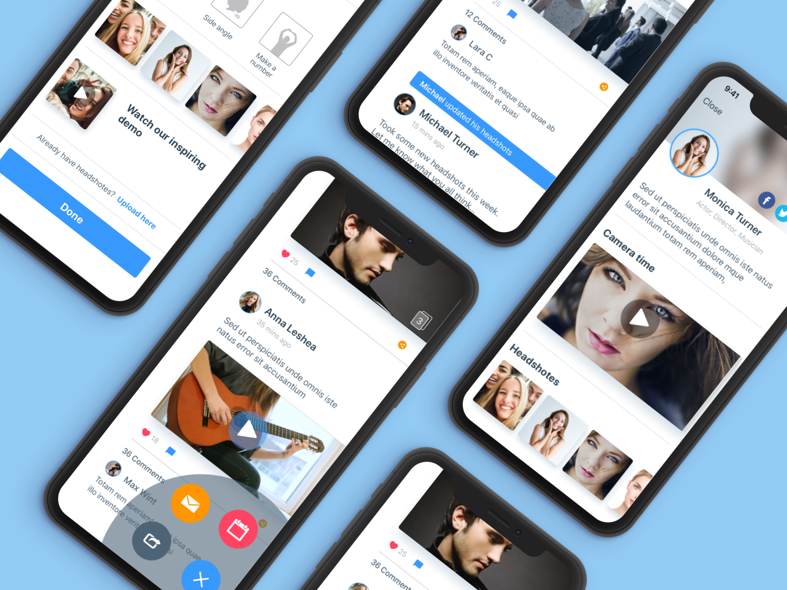 App for new artists in the entertainment biz by Irina Arbuzova on Dribbble