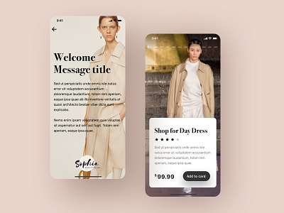 Web version for the sale of clothing