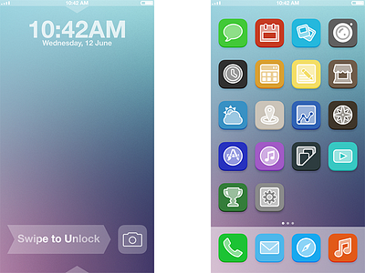 Everyone else is doing it. flat icons ios 7 ios7