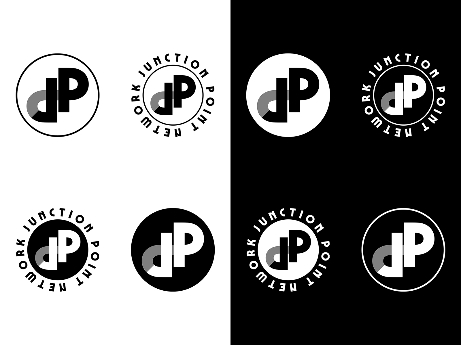 Junction Point Network Logo Mark by Andrew-David Jahchan on Dribbble
