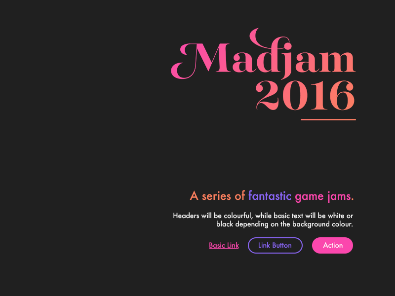 MADJAM 2016 - Branding