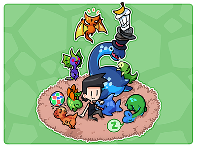 Me And My Dinosaur: Dino Daycare! art game illustration