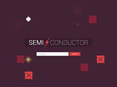 Semi Conductor Website clean flat game gaming minimal parallax simplistic website