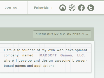 Same website, completely new style coaches loupe css green portfolio simplistic website