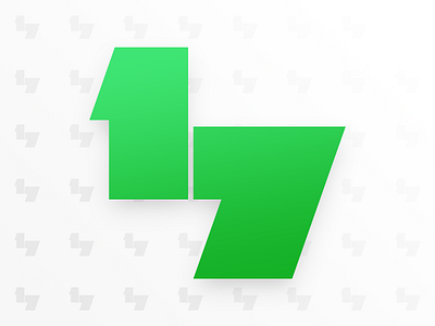 Green 17 17 green logo numbers seventeen