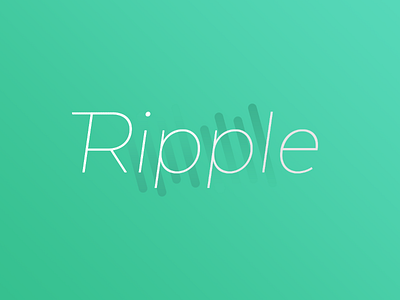 Logo Practice #10: Ripple brand logo practice simplistic