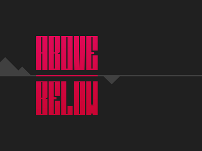 Logo Practice #21: Above/Below brand logo logotype simple